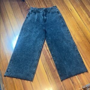 American Bazi Black Wide Leg Pants